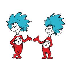 thing one and thing two svg, dr seuss svg, thing one svg, thing two svg, thing one vector, thing one clipart, thing 1 th