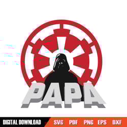 darth vader papa star wars movie design svg