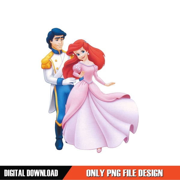 Princess Eric Disney Prince Eric and Princess Ariel The Little Mermaid PNG | Inspire ...