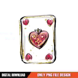 alice in wonderland hearts poker card watercolor png