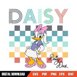 disney girl daisy duck signature classic svg