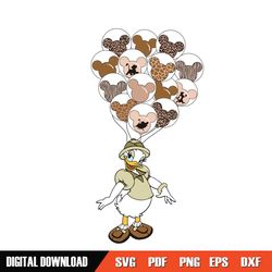 animal kingdom wild balloon daisy duck svg