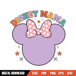 disney mama minnie mouse pink bow svg