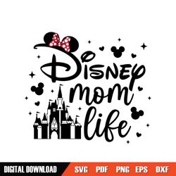 disney mom life minnie mouse ears svg