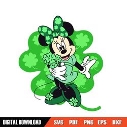 green four leaf clover disney minnie mouse svg