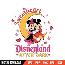 disneyland sweetheart mickey couple after dark svg