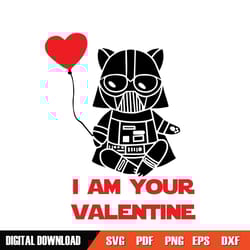 i am your valentine baby star wars darth vader svg