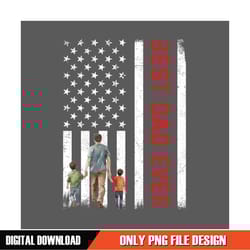 best dad ever american flag father and son png
