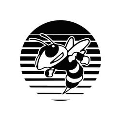 yellow jackets hornet svg, bee svg, hornet sunset pride mascot svg, wasp svg, cricut cut files , silhouette