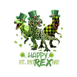 happy st.patrex day svg, st. patricks day svg, trex svg, dinosaur svg, patricks day svg, shamrocks svg, lucky leaf svg,