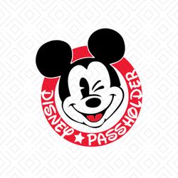 Mickey Passholder Svg, Disney Svg, Passholder Svg, Mickey Svg, Mickey Head Svg, Passholder Program, Walt Disney Svg, Dis