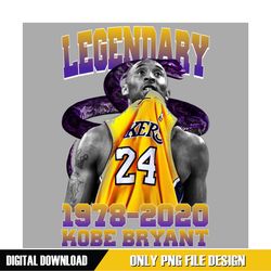 legendary 19782020 kobe bryant nba basketball png