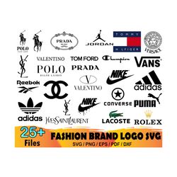 fashion brand logo bundle svg, ralph lauren svg, prada svg