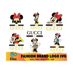 gucci bundle svg, gucci logo svg, gucci minnie svg