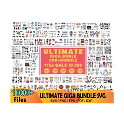1000 brand logo giga bundle svg, brand logo svg, disney svg