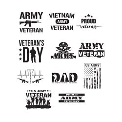 army veteran bundle svg, trending svg, army svg, military svg, veteran svg, vietnam veteran svg, usa veteran svg, the ve