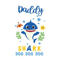 daddy shark doo doo doo svg, family svg, daddy shark svg, baby shark svg, daddy svg, dad svg, shark family svg, kid song