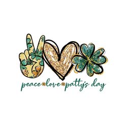 peace, love, patty's day svg, st. patricks day svg, peace svg, love svg, patty's day svg, heart svg, hi hand svg, patric