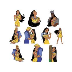 Pocahontas Bundle Svg, Disney Svg, Princess Svg, Disney Princess Svg, Captain John Smith Svg, Childrens Gift Svg, Kids G