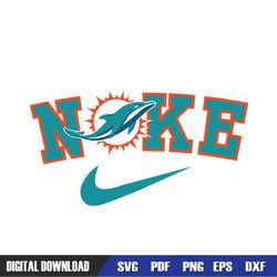 Miami Dolphins Nike SVG, NFL Miami Dolphins SVG, Swoosh Miami Dolphins SVG,NFL svg, NFL foodball