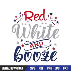 Red White And Booze 4th Of July Firecracker SVG