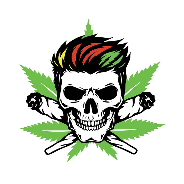 Weed Skull SVG, Skull SVG, Weed SVG, Halloween SVG Inspire Uplift