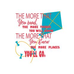 the more that you read the more things you will know svg, dr seuss svg, dr seuss quotes, dr seuss gifts, cat in the hat