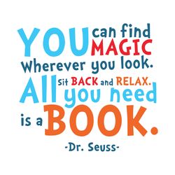 you can find magic wherever you look svg, dr seuss svg, dr seuss book, dr seuss vector, seuss svg, seuss book svg, cat i