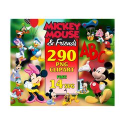 290 mickey mouse clipart png, mickey font, minnie mickey printables, mickey clipart, disney clipart bundle