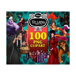 100 villains clipart png, maleficent captain hook, evil queen clipart, maleficent png, halloween png