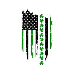 flag with shamrocks svg, st. patricks day svg, american flag svg, shamrocks svg, lucky leaf svg, american svg, lucky svg