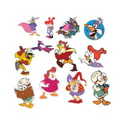 darwing duck donald duck bundle svg, cartoon svg, duck svg, donald duck svg, baby gyro gearloose svg, famous cartoon cha