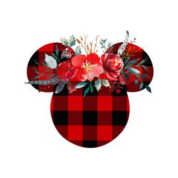 disney mickey mouse head svg, disney svg, plaid mickey mouse head svg, flower svg, harper svg, mickey svg, childrens gif