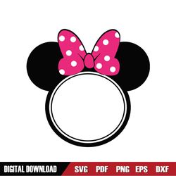 BowToons Minnie Mouse Head SVG