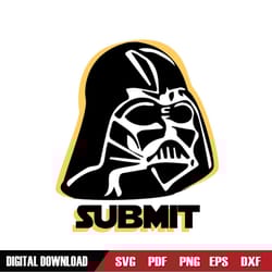 submit star wars darth vader black yellow logo silhouette svg