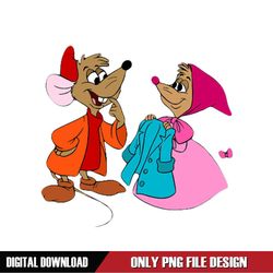 Disney Jaq and Perla Cinderella Cartoon Mice PNG