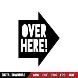 over here sign alice in wonderland cartoon svg