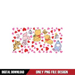 Love Baby Winnie The Pooh Friends Valentine PNG