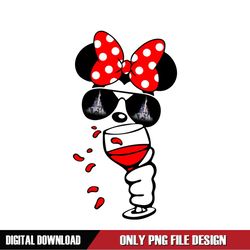 Minnie Kingdom Glasses Wine PNG