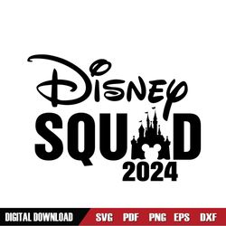 Disney Kingdom Squad 2024 SVG