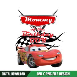 Disney Cars Mommy Of The Birthday Boy PNG