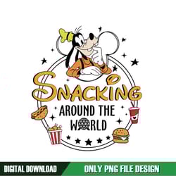 goofy mickey snacking around the world png