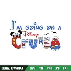 i'm going on a disney cruise mickey captain svg