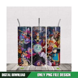 villain characters 20oz tumbler design idea png
