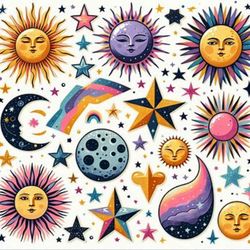 reach for the stars with celestial wonders stickers!