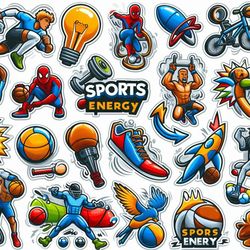 unleash your inner athlete with sports energy stickers!