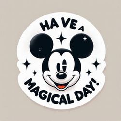 share the disney magic with a wink: mickey mouse sticker!
