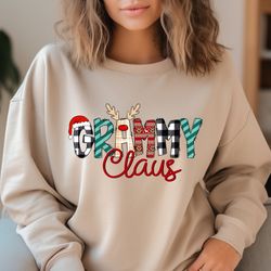grammy claus sweatshirt, christmas grammy claus sweatshirt, grammy sweater, gifts for grammy, christmas gift for grandma