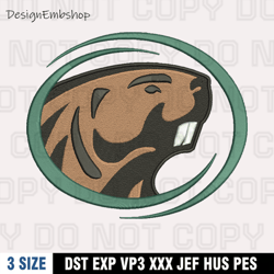 bemidji state beavers logos embroidery design file, ncaa teams embroidery design, machine embroidery pattern