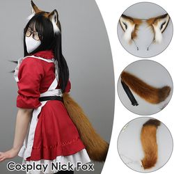 Women Animal Wolf Ears Party Club Headdress Plush Hairband Furry Lolita Headband Anime Halloween Christmas Cosplay Acces